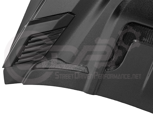 2022-UP TOYOTA TUNDRA | SDP CARBON FIBER FRONT VENTED HOOD WITH SIDE VENTS