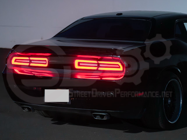 2008-2014 DODGE CHALLENGER | FACELIFTED SEQUENTIAL SIGNAL LED CLEA REAR TAILLIGHTS (PAIR)