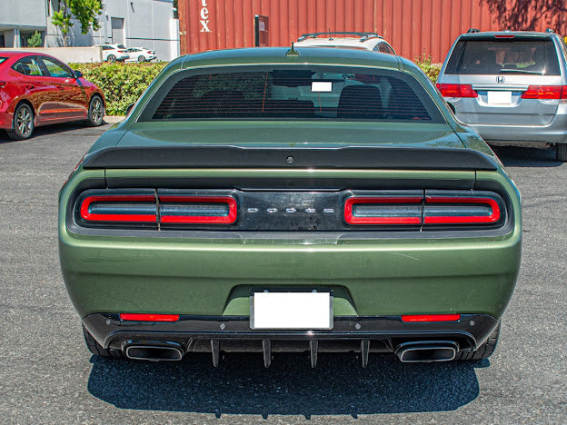 2015-UP DODGE CHALLENGER | SRT TRACK PACKAGE GLOSS BLACK REAR DIFFUSER