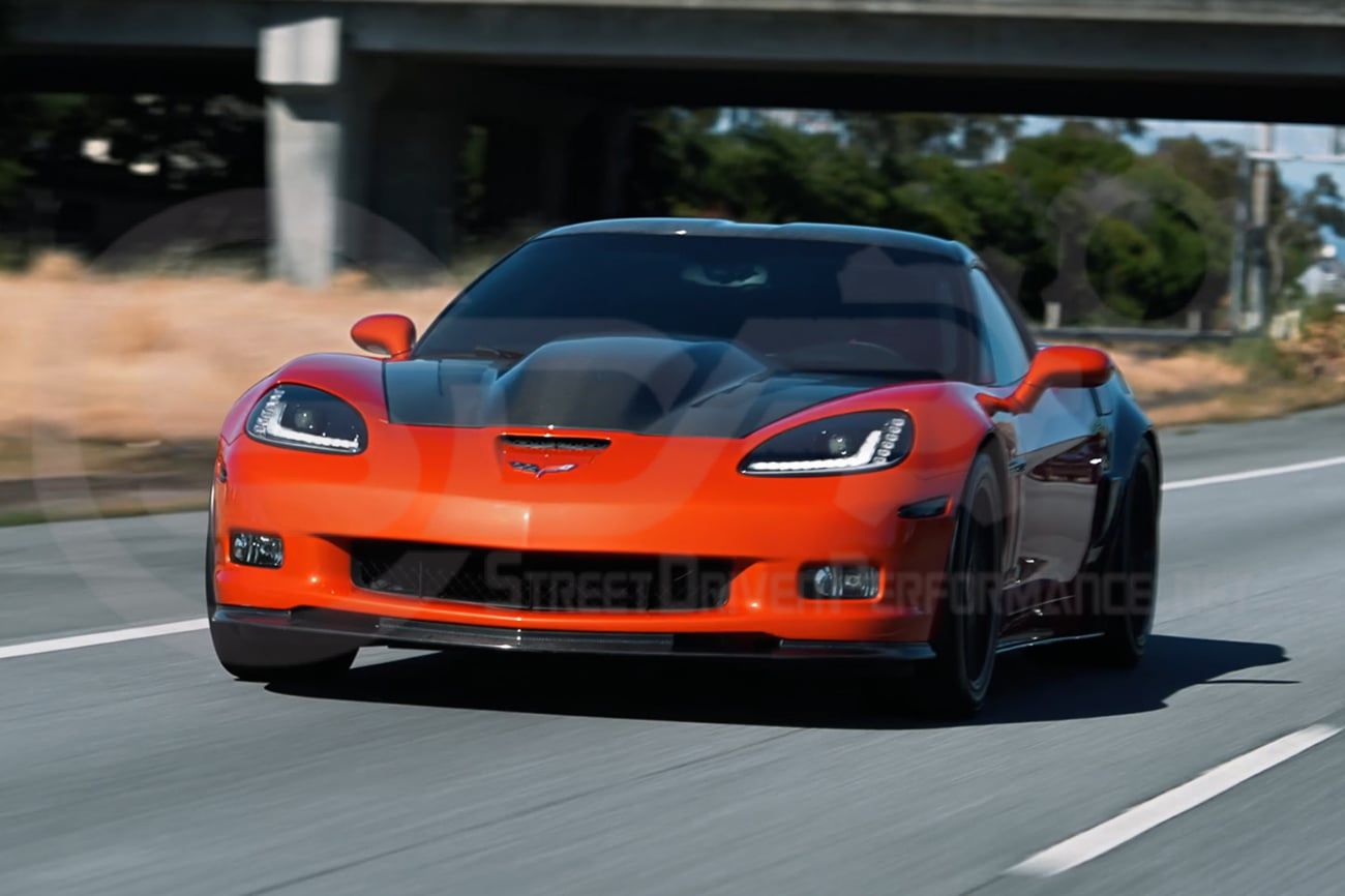 2005-2013 CHEVROLET CORVETTE C6 | SDP PERFORMANCE STYLE CARBON FIBER VENTED COWL HOOD