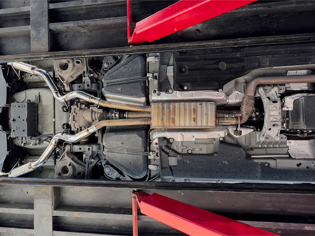 2015-2023 FORD MUSTANG MUFFLER AXLE BACK DUAL BURNT TIPS EXHAUST