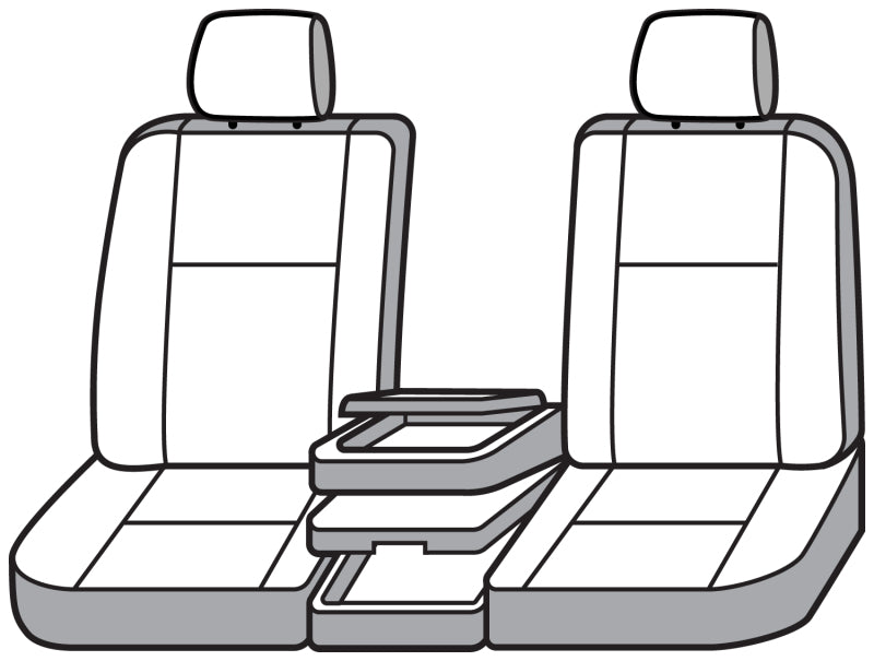 Covercraft 07-12 GMC Sierra Waterproof Polyester SeatSaver Custom Front Row Seat Covers - Grey