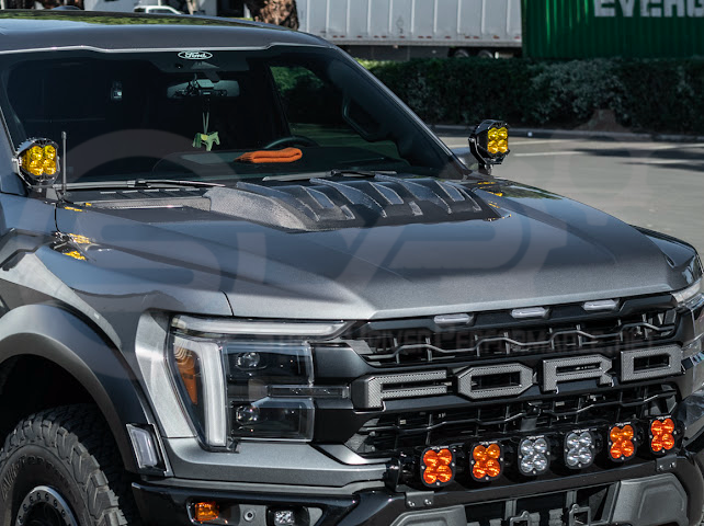 2021-UP FORD F-150 RAPTOR CARBON FIBER FRONT HOOD