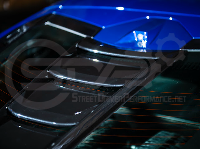 2020+ CORVETTE C8 ALL MODELS | ZR1 STYLE CARBON FLASH REAR WINDOW HATCH VENT LOUVER COVER