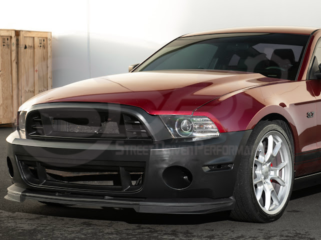 2010-2014 MUSTANG S197 | GT500 STYLE FRONT BUMPER COVER UPPER LOWER GRILLE LIP SPLITTER