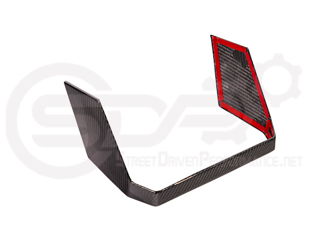 2024-Up Tesla Cybertruck | Interior DRY Carbon Fiber Rear Display Lower Trim Cover