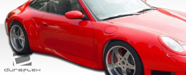 1999-2001 Porsche 911 Carrera 996 C2 C4 Duraflex GT3-R Look Wide Body Side Skirts Rocker Panels - 2 Piece