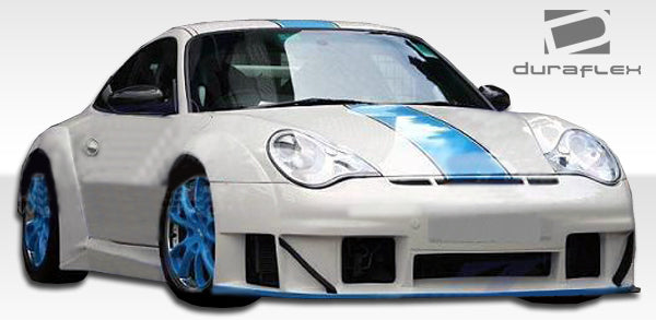 2002-2004 Porsche 911 Carrera 996 C2 C4 Duraflex GT3 RSR Look Wide Body Rear Fender Flares - 2 Piece