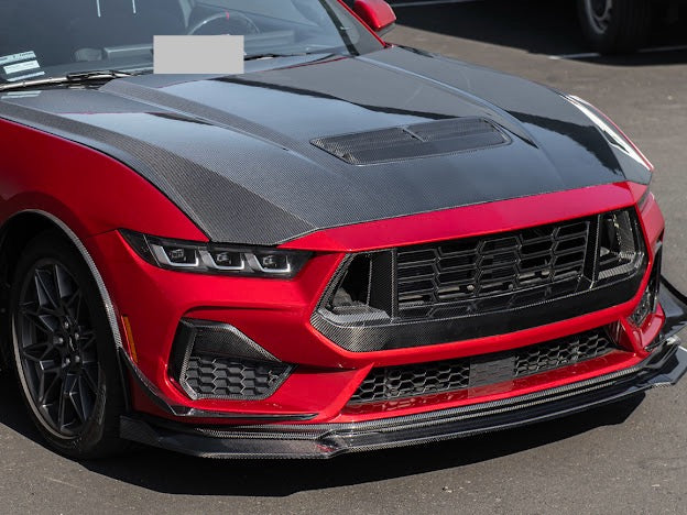2024-Up Mustang GT S650 | CARBON FIBER Front Side Grille Insert Replacement Pair