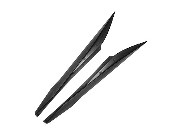 2020+ CHEVROLET CORVETTE C8 | GM FACTORY STYLE MATTE BLACK SIDE SKIRTS PAIR