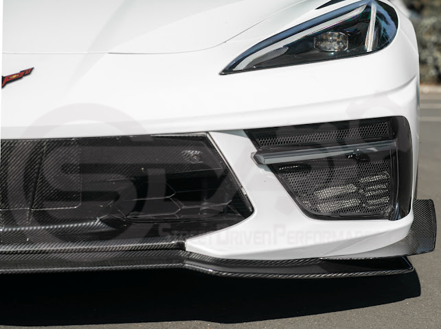 2020+ CORVETTE C8 STINGRAY & Z51 | Z06 Z07 PERFORMANCE FRONT LIP SPLITTER & CANARDS GROUND EFFECTS