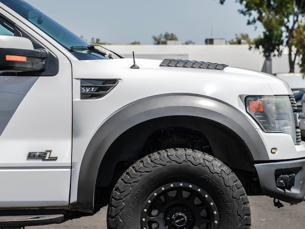 2009-2014 Ford F-150 Raptor SVT | SDP Package Carbon Fiber Side Fender Vents Trim Replacement (Pair)