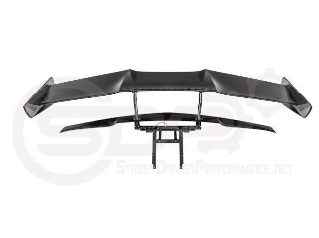 2014-2019 CHEVROLET CORVETTE C7  | EXTENDED REAR HIGH SPOILER WITH WING RISER