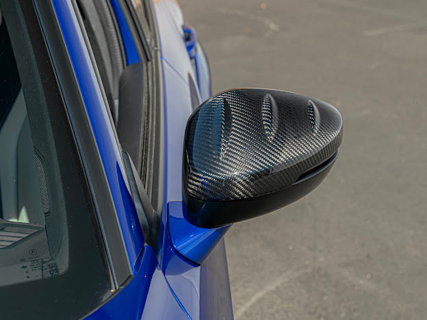 2023+ Acura Integra & 2022+ Honda Civic | JDM Mugen Style CARBON FIBER Side Mirror Covers Cap Replacement Clip-On (Pair)