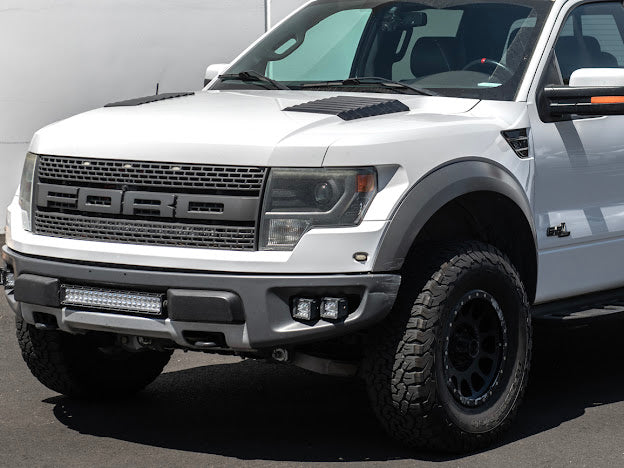 2009-2014 Ford F-150 Raptor SVT | SDP Package Carbon Fiber Side Fender Vents Trim Replacement (Pair)