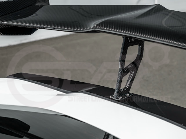 2014-2019 CHEVROLET CORVETTE C7  | EXTENDED REAR HIGH SPOILER WITH WING RISER