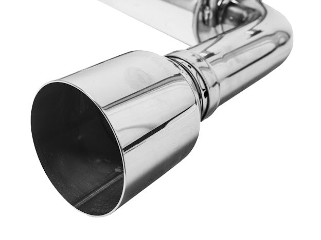 2019-Up Mazda 3 Hatchback | T-304 Dual Muffler Axle Back Burnt Tips Exhaust