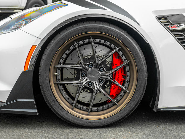 2014-2019 C7 Corvette - Extended Front & Rear Splash Guards / Mud Flaps Pair - for all models