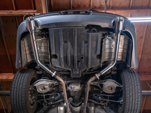 2007-2008 INFINITI G35 SEDAN & 2008-2014 INFINITI G37 SEDAN | MUFFLER DELETE AXLE BACK DUAL TIPS EXHAUST (CHROME TIPS OR BURNT BLUE TIPS)