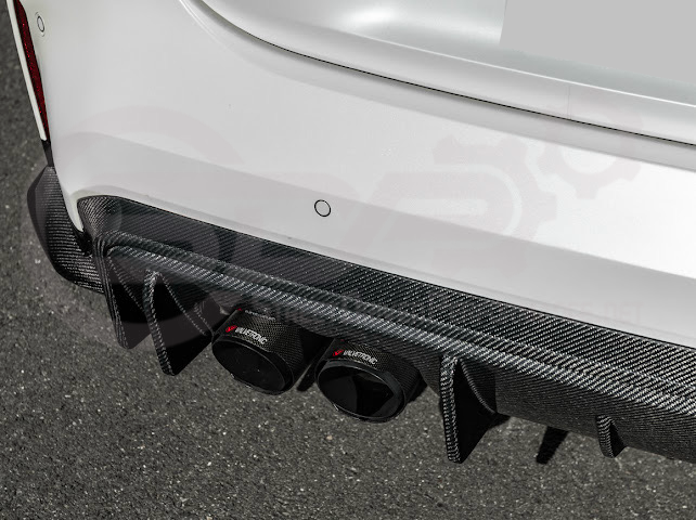 2021-PRESENT BMW G82/G83 M4 | 3D STYLE CARBON FIBER REPLACEMENT 3PCS REAR DIFFUSER APRON