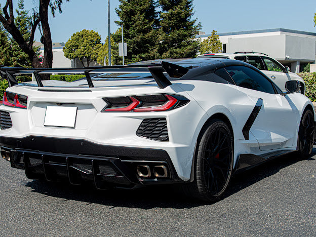 2020+ CORVETTE C8 Z51 REAR LOWER DIFFUSER FINS *ADD-ON*