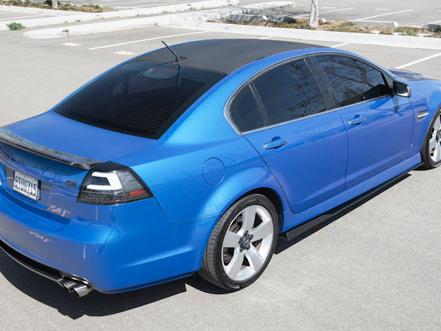 2008-09 PONTIAC G8 CARBON FIBER FRONT SPLITTER & SIDE SKIRTS GROUND EFFECTS