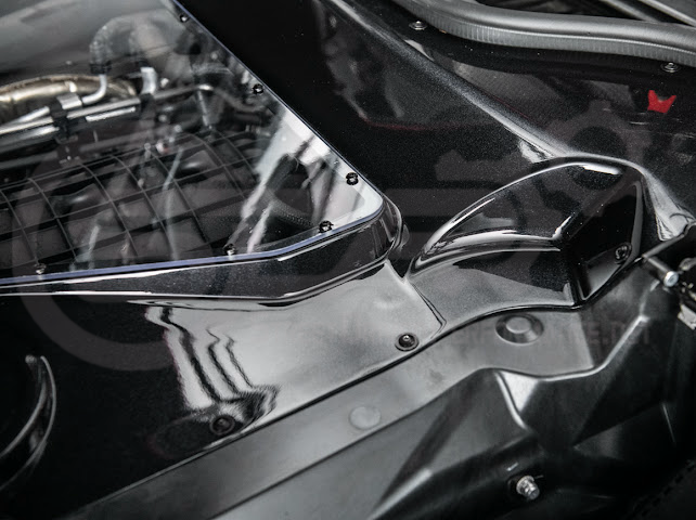2020+ CORVETTE C8 CONVERTIBLE | HTC CARBON FIBER EXPOSED ENGINE BAY PANEL COVER REPLACEMENT