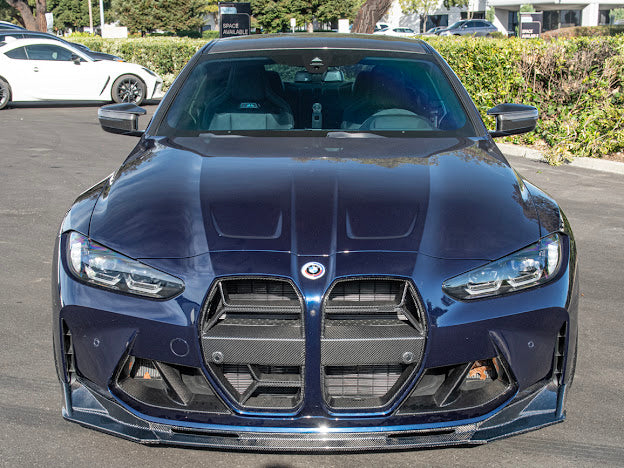 2021-Up BMW G80 M3 & G82 / G83 M4 | M-Performance Style CARBON FIBER 3-Piece Front Bumper Lip Splitter Ground Effects