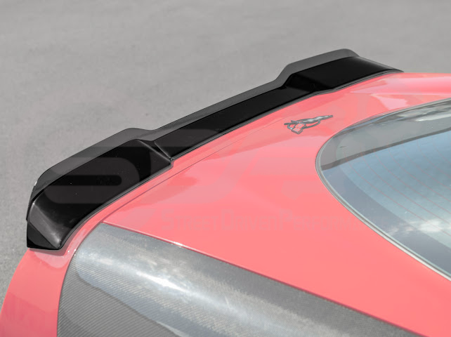 1997-2004 Chevrolet Corvette C5 | ZR1 Extended Style GLOSSY BLACK Rear Trunk Lid Wickerbill Spoiler Wing