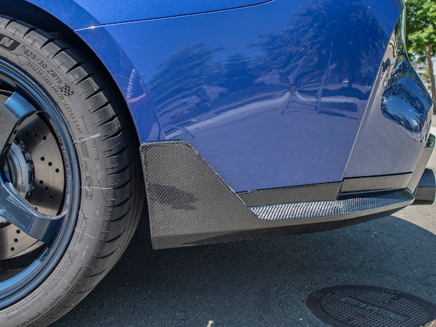 2021-Up BMW G82 / G83 M4 | M-Performance Style CARBON FIBER Rear Apron Lip Splitter Ground Effects (Pair)