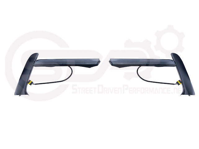2020-UP CORVETTE C8 STINGRAY & Z51 | SEQUENTIAL FRONT GRILLE LED DRL LIGHT BAR BEZEL INSERTS PAIR