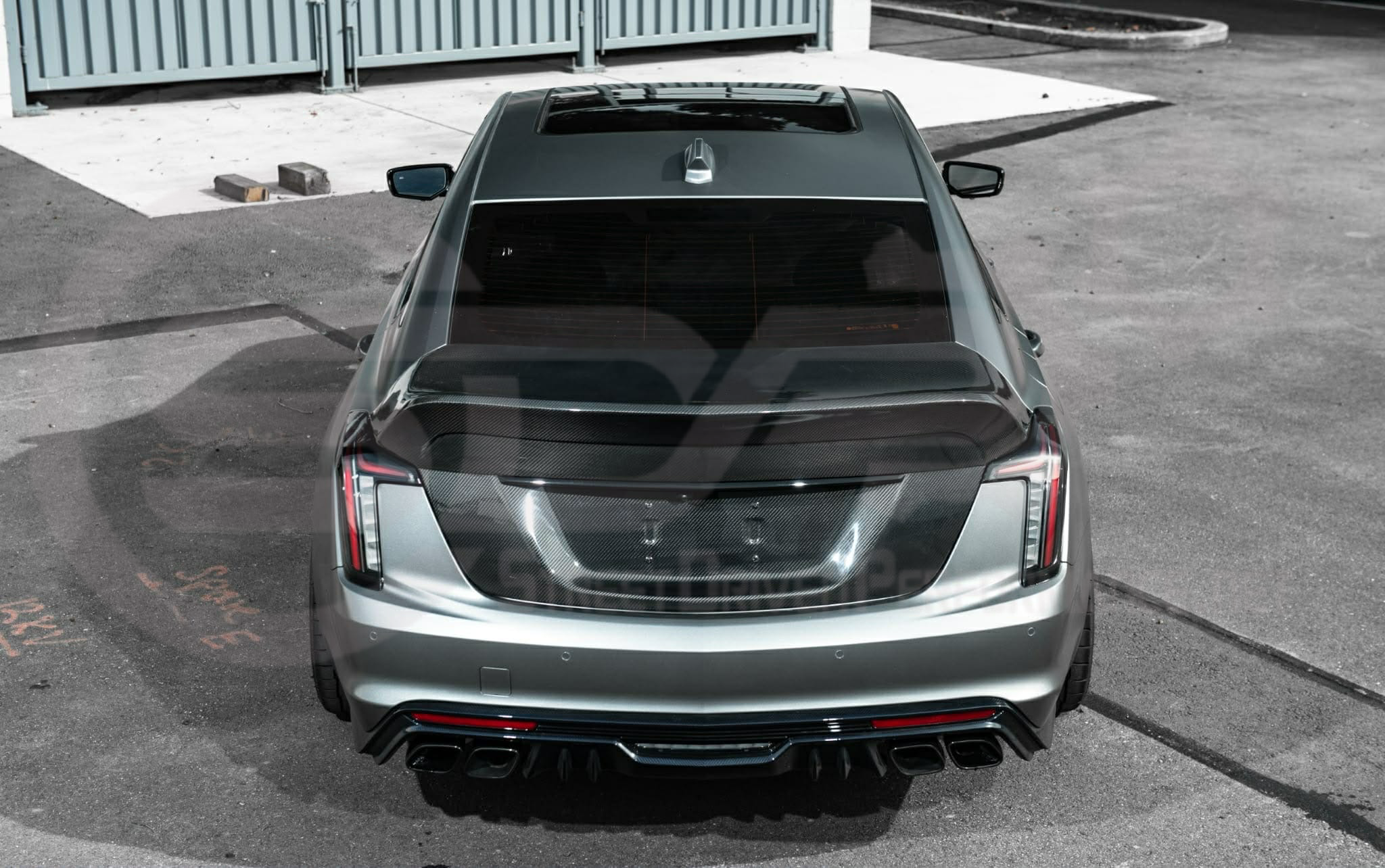 2020-Present Cadillac CT5 / CT5-V / CT5-V Blackwing | DRY CARBON FIBER Rear Trunk Lid with Integrated Duckbill Spoiler