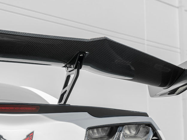 2014-2019 CORVETTE C7 | CARBON FIBER ZR1 EXTENDED REAR SPOILER HIGH WING