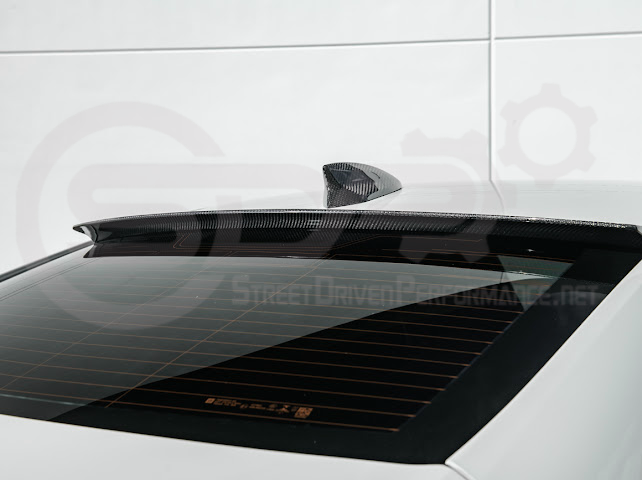 2020-Up Cadillac CT4 / CT4-V / CT4-V Blackwing | SDP Performance Style Carbon Fiber Rear Roof Top Window Spoiler Wing