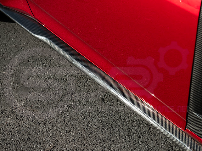 2024-Up Ford Mustang S650 | SDP Performance CARBON FIBER Side Skirts Extension Rocker Panels Ground Effects