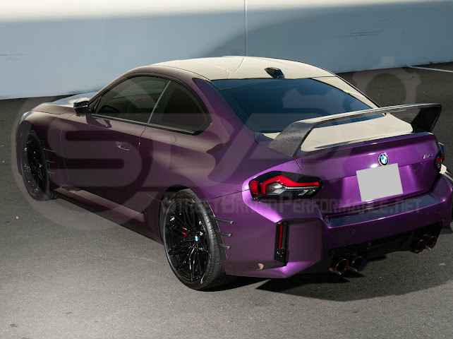 2023-UP BMW G87 M2 | M PERFORMANCE STYLE CARBON FIBER REAR HIGH WING SPOILER