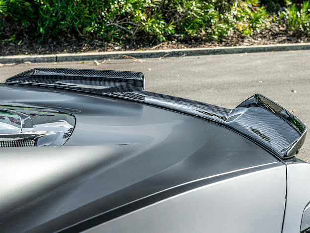 2023-Up CORVETTE C8 Z06 / E-RAY | CARBON FIBER REAR SPOILER WICKER BILL EXTENSION