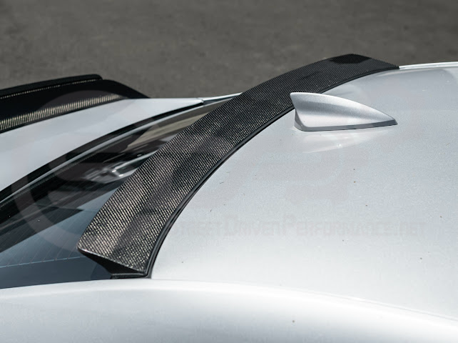 2013-2018 Cadillac ATS ATS-V Sedan Carbon Fiber Rear Roof Top Window Spoiler