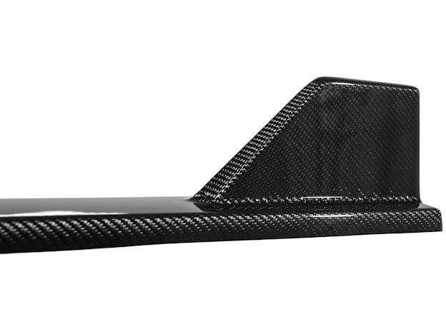 2024-UP FORD MUSTANG S650 | GT350R PERFORMANCE STYLE CARBON FIBER SIDE SKIRTS EXTENSION ROCKER PANELS GROUND EFFECTS