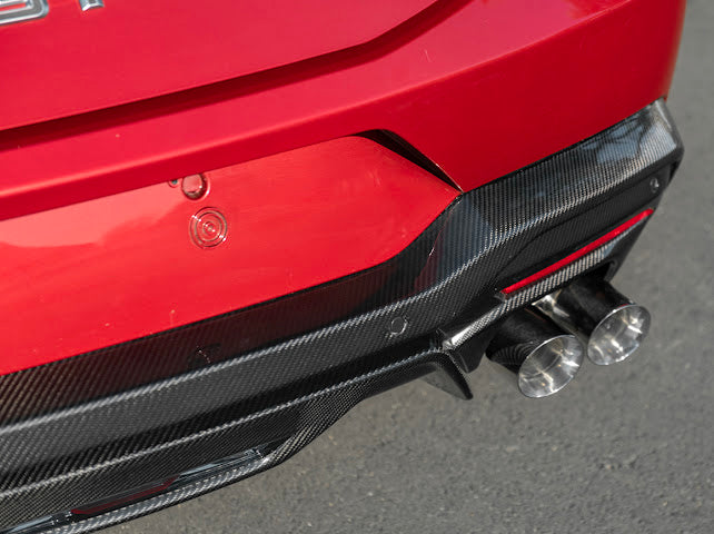 2024-Up Ford Mustang S650 | GT Style CARBON FIBER Rear Bumper Diffuser