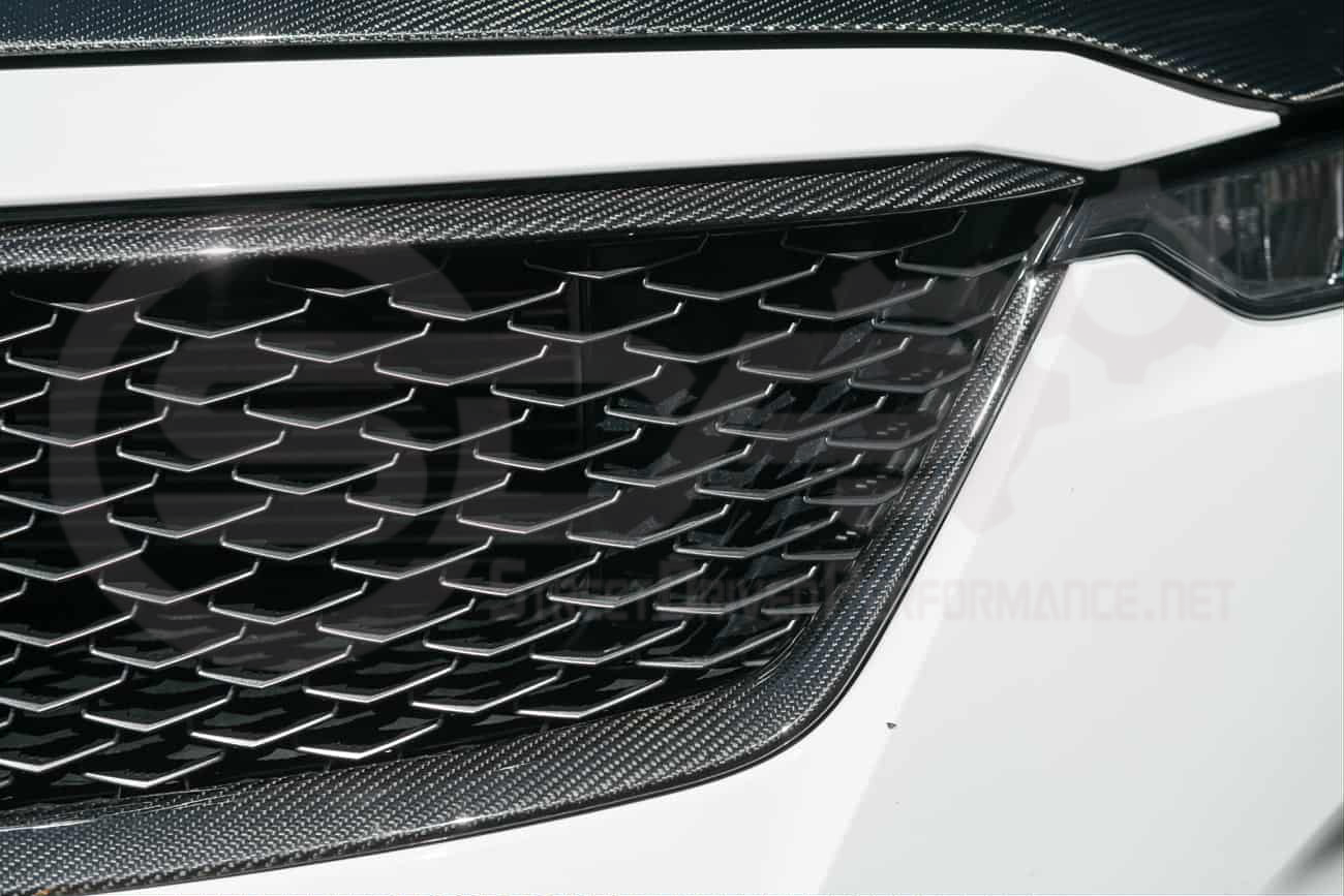 2022-2024 Cadillac CT5-V Blackwing | Factory Style Carbon Fiber Front Bumper Grille Insert Trim Surrounding Replacement (Upper and/or Lower)