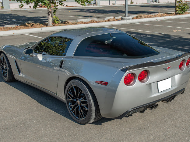 2005-2013 C6 Corvette - Extended ZR1 Style Rear Trunk Lid Spoiler Wing - for all models