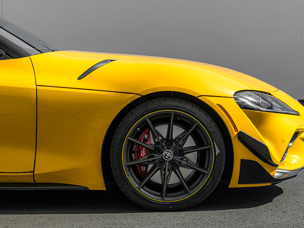 2020-Up Toyota GR Supra A90 A91 | SDP Performance Style CARBON FIBER Front Bumper Canard Splitter (Pair)