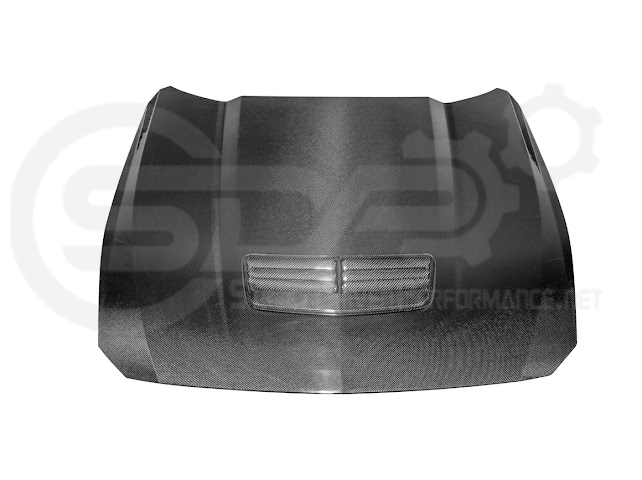 2024-Up Ford Mustang S650 | Factory Style CARBON FIBER Front Hood with Hood Vent (2 versions)