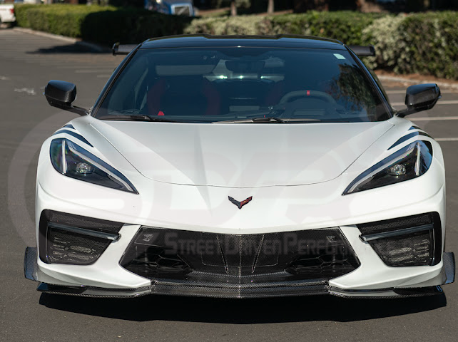2020+ CORVETTE C8 STINGRAY & Z51 | Z06 Z07 PERFORMANCE FRONT LIP SPLITTER & CANARDS GROUND EFFECTS