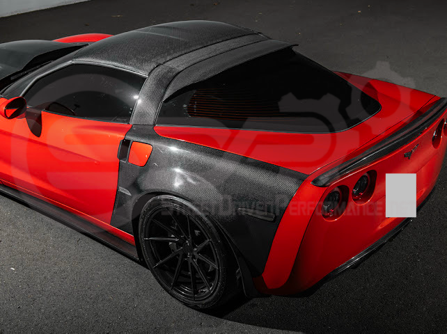 2005-2013 CHEVROLET CORVETTE C6 | SDP PERFORMANCE CARBON FIBER REAR ROOF WING LID SPOILER