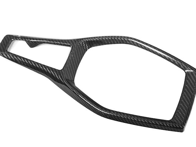 2016+ 6TH GEN CAMARO CARBON FIBER CENTER CONSOLE GEAR SHIFT PANEL COVER