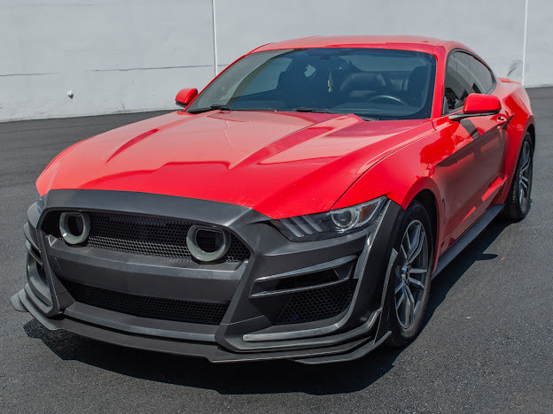 2015-17 FORD MUSTANG | GT500 CONVERSION FRONT BUMPER WITH LED GRILLE KIT