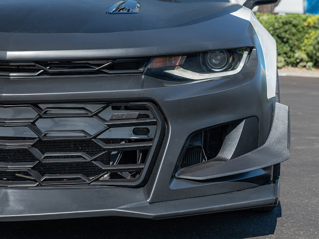 2016-2018 6th Gen Camaro - ZL1 1LE Replacement Front Bumper Cover Grille Lip Canard Pair For Camaro