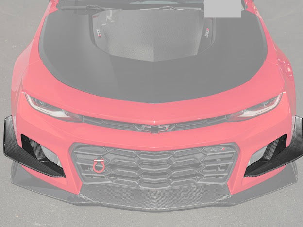 2017-UP CAMARO ZL1 1LE FRONT AIR DUCT BEZELS & CANARDS DIVE PLANES